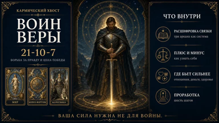 Программа 21-10-7 в матрице судьбы: Воин веры