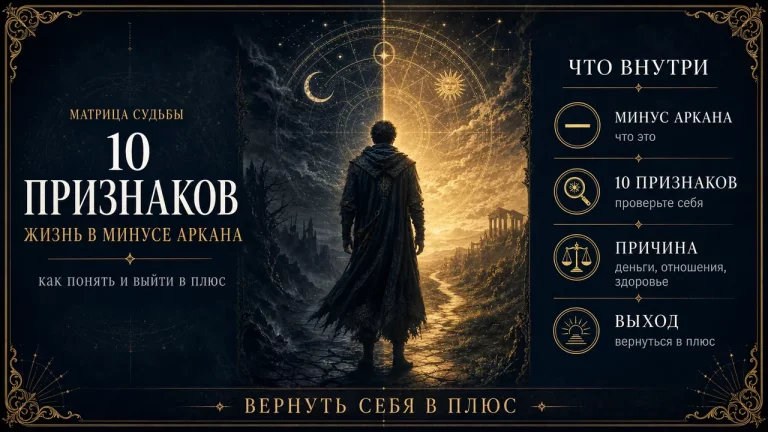 10 признаков, что вы живёте в минусе аркана