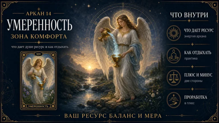 Аркан 14 Умеренность в зоне комфорта матрицы судьбы