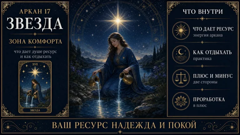 Аркан 17 Звезда в зоне комфорта матрицы судьбы