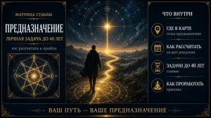 Личностное предназначение в матрице судьбы: расчёт и задачи до 40 лет