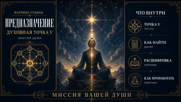 Духовное предназначение в матрице судьбы: точка В и миссия души