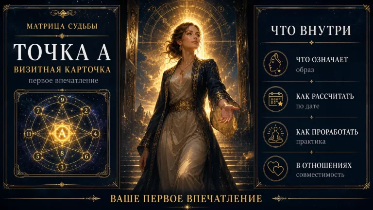 Точка А в матрице судьбы: визитная карточка и первое впечатление