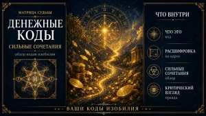 Денежные коды в матрице судьбы: обзор сильных сочетаний