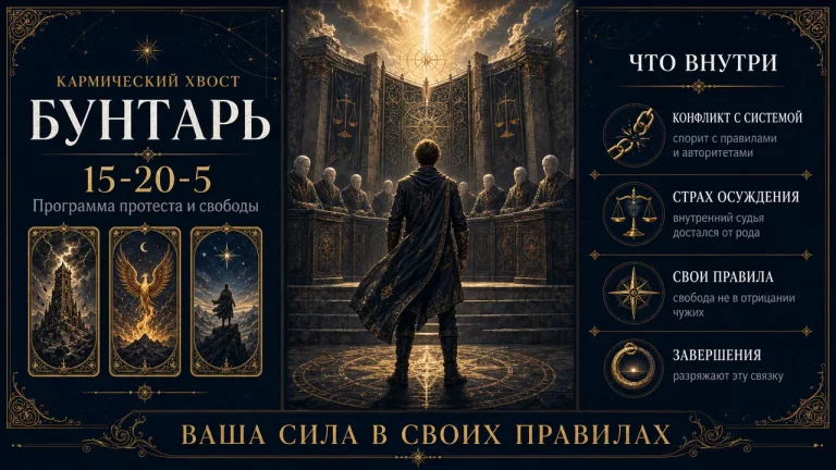 Программа 15-20-5 в матрице судьбы: Бунтарь
