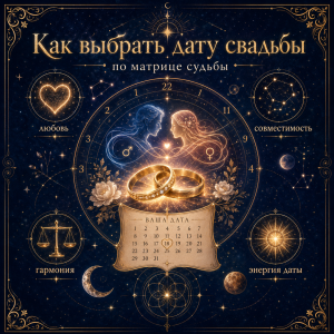 Как выбрать дату свадьбы по матрице судьбы
