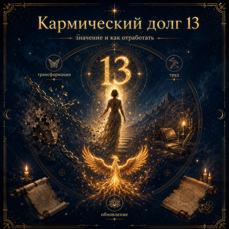 Кармический долг 13 в матрице судьбы: значение и как отработать