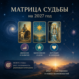 Матрица судьбы на 2027 год: значение арканов и общий прогноз