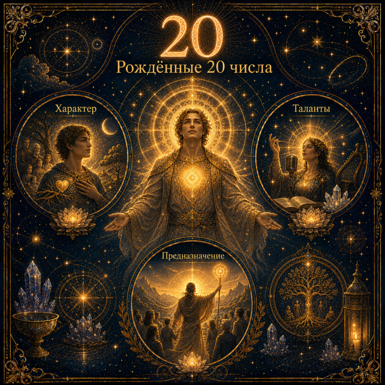 Рождённые 20 числа: характер, таланты и предназначение по матрице судьбы