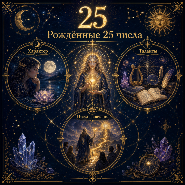Рождённые 25 числа: характер, таланты и предназначение по матрице судьбы