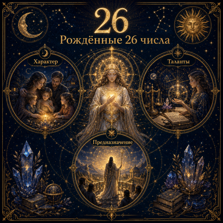 Рождённые 26 числа: характер, таланты и предназначение по матрице судьбы