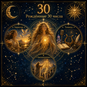 Рождённые 30 числа: характер, таланты и предназначение по матрице судьбы
