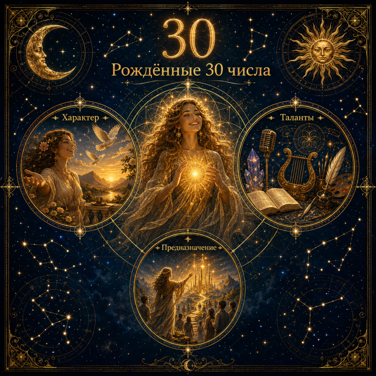 Рождённые 30 числа: характер, таланты и предназначение по матрице судьбы