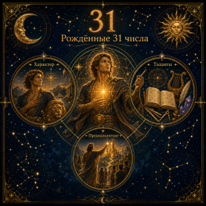 Рождённые 31 числа: характер, таланты и предназначение по матрице судьбы