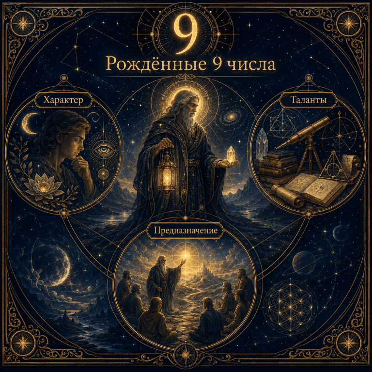 Рождённые 9 числа: характер, таланты и предназначение по матрице судьбы