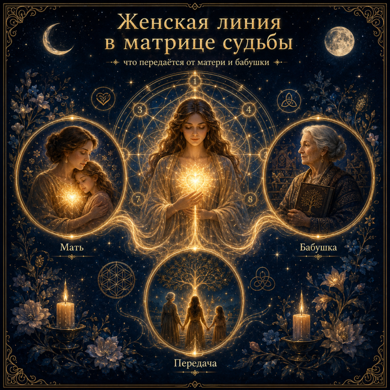 Женская линия в матрице судьбы: что передаётся от матери и бабушки