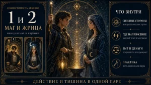 Совместимость арканов 1 и 2 в матрице судьбы: Маг и Жрица