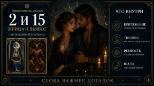 Совместимость арканов 2 и 15 в матрице судьбы, Жрица и Дьявол