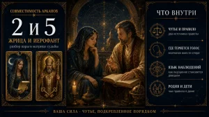 Совместимость арканов 2 и 5 в матрице судьбы: Жрица и Иерофант