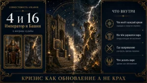 Совместимость арканов 4 и 16 в матрице судьбы: Император и Башня