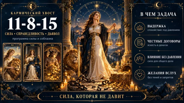 Кармический хвост 11-8-15 в матрице судьбы: значение программы и проработка